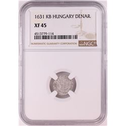 1631 KB Hungary Denar 'Madonna and Child' Coin NGC XF45