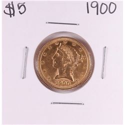 1900 $5 Liberty Head Half Eagle Gold Coin