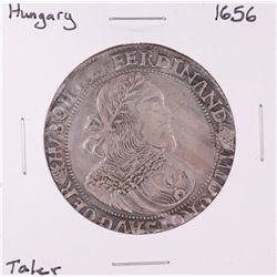 1656 Hungary Kingdom Taler Ferdinand III Silver Coin