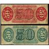 Image 2 : Lot of (2) 1863 Third Issue Fifty Cents Spinner Fractional Currency Notes