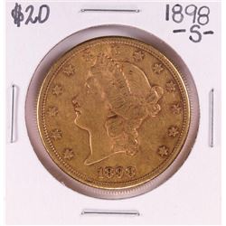 1898-S $20 Liberty Head Double Eagle Gold Coin