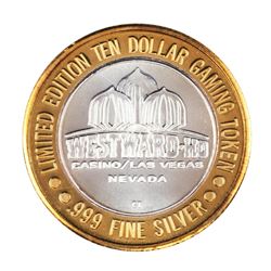 .999 Silver Westward Ho Casino Las Vegas, NV $10 Casino Limited Edition Gaming Token