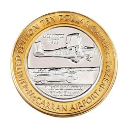 .999 Silver McCarran International Airport Las Vegas, NV $10 Limited Gaming Token