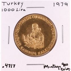 1979 Turkey 1000 Lira Gold Coin