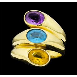 14KT Yellow Gold Ladies 4.50 ctw Semi-Precious Gemstone Ring