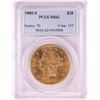 1905-S $20 Liberty Head Double Eagle Gold Coin PCGS MS62
