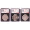 Lot of 1885, 1886-O, & 1887-O $1 Morgan Silver Dollar Coins NGC Genuine