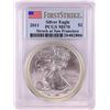 Image 1 : 2011 Struck at San Francisco $1 American Silver Eagle Coin PCGS MS70 First Strike