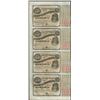 Image 1 : Uncut Sheet of (4) State of Louisiana Baby Bond Obsolete Notes