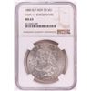 Image 1 : 1880 8/7 VAM-11 Check Mark $1 Morgan Silver Dollar Coin NGC MS63 Hot 50