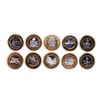 Mixed Lot of (10) .999 Silver Casino $10 Limited Edition Gaming Tokens