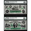 Image 1 : Low Serial Set 1872 $20 & $50 South Carolina Obsolete Notes PMG Superb Gem Unc. 68EPQ