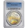 Image 1 : 1881-S $1 Morgan Silver Dollar Coin PCGS MS64 Amazing Toning