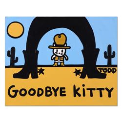 Todd Goldman "Goodbye Kitty" Original Acrylic Painting on Canvas