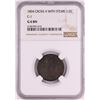 Image 1 : 1804 Crosslet 4 Stems C-1 Draped Bust Half Cent Coin NGC G6 BN