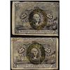 Image 1 : Lot of (2) 1863 Twenty-Five Cent Second Issue Fractional Currency Notes