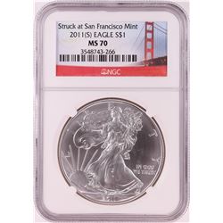 2011-(S) $1 American Silver Eagle Coin NGC MS70