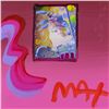 Image 2 : Peter Max "Blushing Beauty" Original Mixed Media Acrylic on Paper