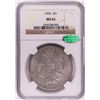 Image 1 : 1904 $1 Morgan Silver Dollar Coin NGC MS62 CAC