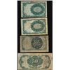 Image 2 : Lot of (4) Fifth Issue Fractional Currency Notes