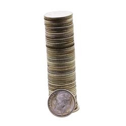 Roll of (50) Brilliant Uncirculated 1948-D Roosevelt Dime Coins