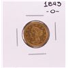 1843-O $2 1/2 Liberty Head Quarter Eagle Gold Coin