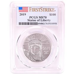 2019 $100 Platinum American Eagle Coin PCGS MS70