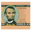 Image 1 : Steve Kaufman (1960-2010) "Abraham Lincoln" Limited Edition Silkscreen on Canvas