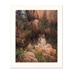 Larry Fanning (1938-2014) "Soul Mates - Gray Wolves" Limited Edition Lithograph