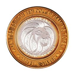 .999 Silver MGM Grand Las Vegas $10 Casino Limited Edition Gaming Token