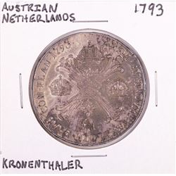 1793 Austrian Netherlands Kronenthaler Coin