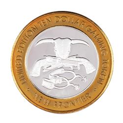 .999 Silver The New Frontier Las Vegas $10 Casino Limited Edition Gaming Token