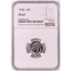 Image 1 : 1950 Proof Roosevelt Dime Coin NGC PF67