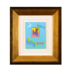 Peter Max "Love" Original Mixed Media Acrylic on Paper