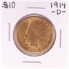 Image 1 : 1914-D $10 Indian Head Eagle Gold Coin