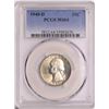 Image 1 : 1940-D Washington Quarter Coin PCGS MS64