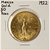 1922 Mexico 50 Pesos Gold Coin