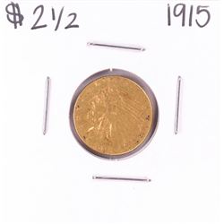 1915 $2 1/2 Indian Head Quarter Eagle Gold Coin