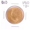 1910-D $10 Indian Head Eagle Gold Coin