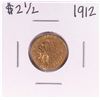 Image 1 : 1912 $2 1/2 Indian Head Quarter Eagle Gold Coin