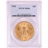 Image 1 : 1924 $20 St. Gaudens Double Eagle Gold Coin PCGS MS64