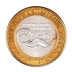 .999 Silver Riviera Hotel & Casino Las Vegas $10 Casino Limited Edition Gaming Token