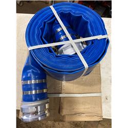 FT.MAC: PROCORE 4IN X 50FT  BLUE LAYFLAT HOSE