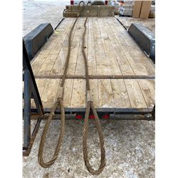 FT.MAC: PAIR OF 1-1/2” x 20’ WIRE ROPE SLINGS