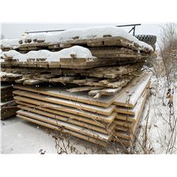 FT.MAC: LOT OF 12 SWAMP MATS - 8’ x 14’, 5 WOOD &