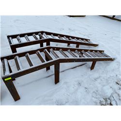 FT.MAC: PAIR OF STEEL RAMPS 18"W x 100"L x 24"H