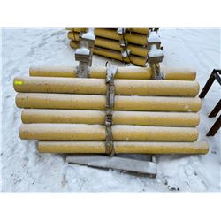 FT.MAC: LOT OF 20 STEEL BOLLARDS , 6" x 75"