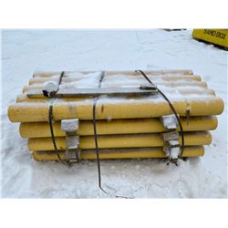 FT.MAC: LOT OF 20 STEEL BOLLARDS , 6" x 75"