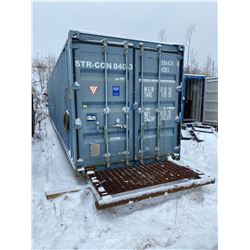 FT.MAC: SHIPPING CONTAINER ON SKID , 8FT x 40FT