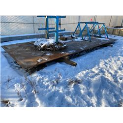 FT.MAC: STEEL PLATE, 20FT X 8FT X 1IN THICK,
